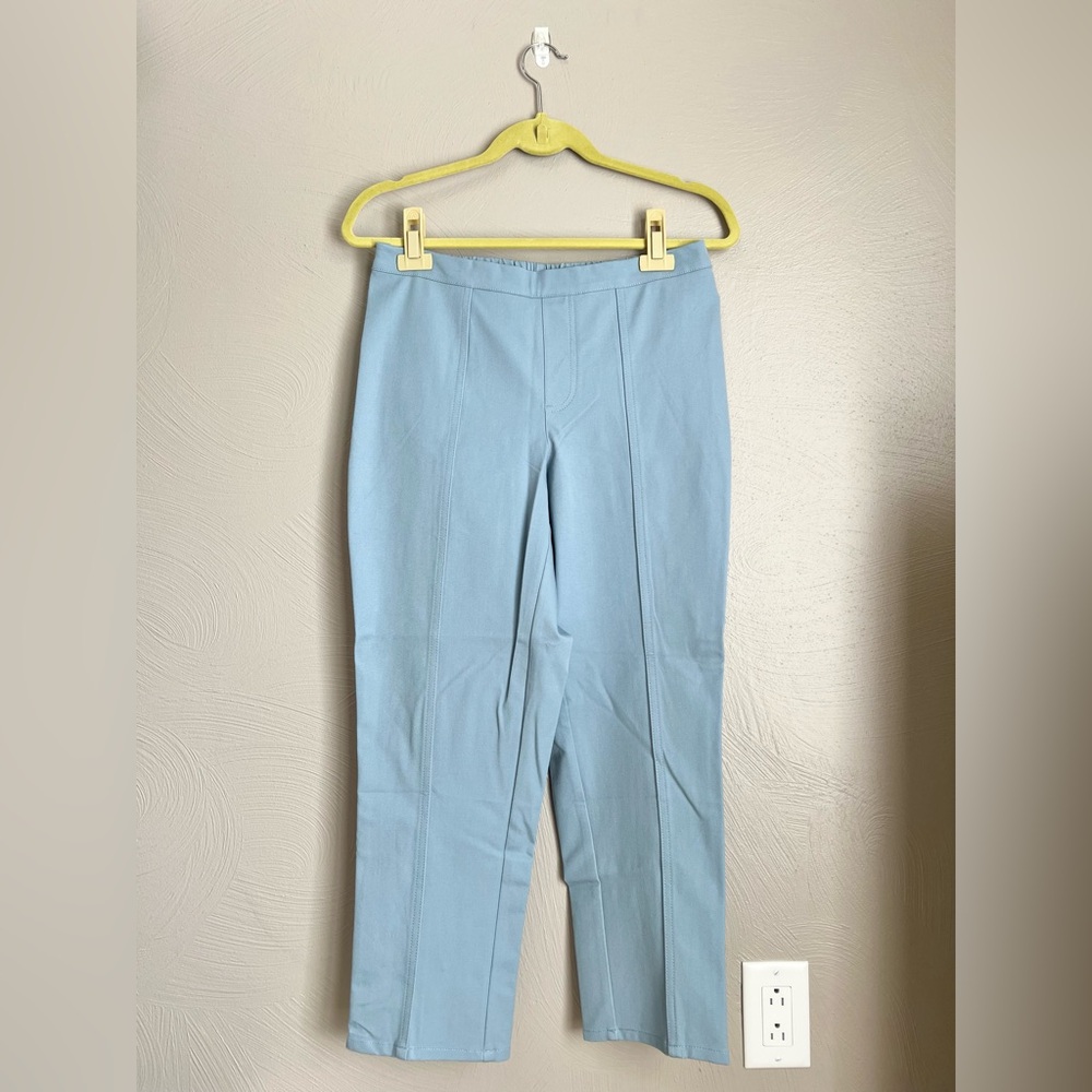 Isaac Mizrahi 24/7 Stretch Vintage Blue Ankle Pants